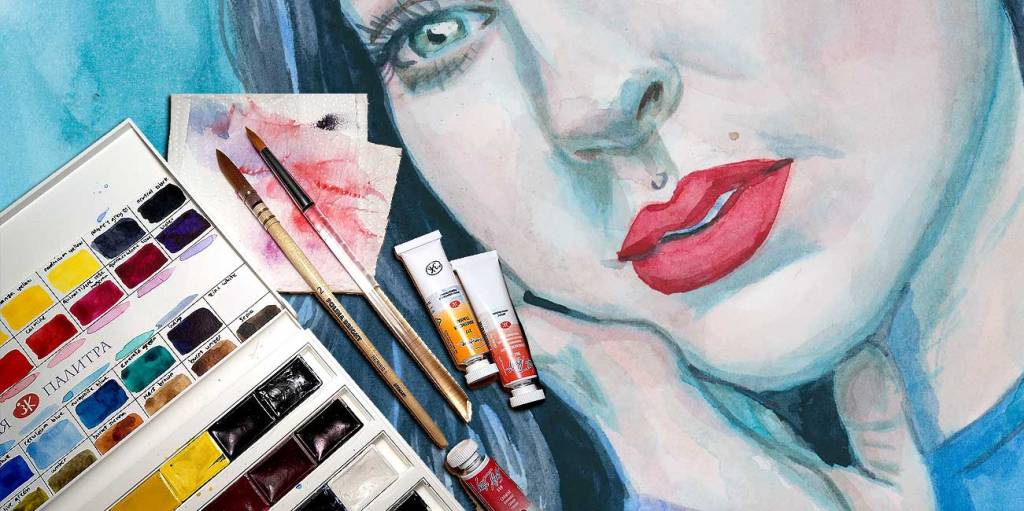 Watercolor portrait studies – sktchy app